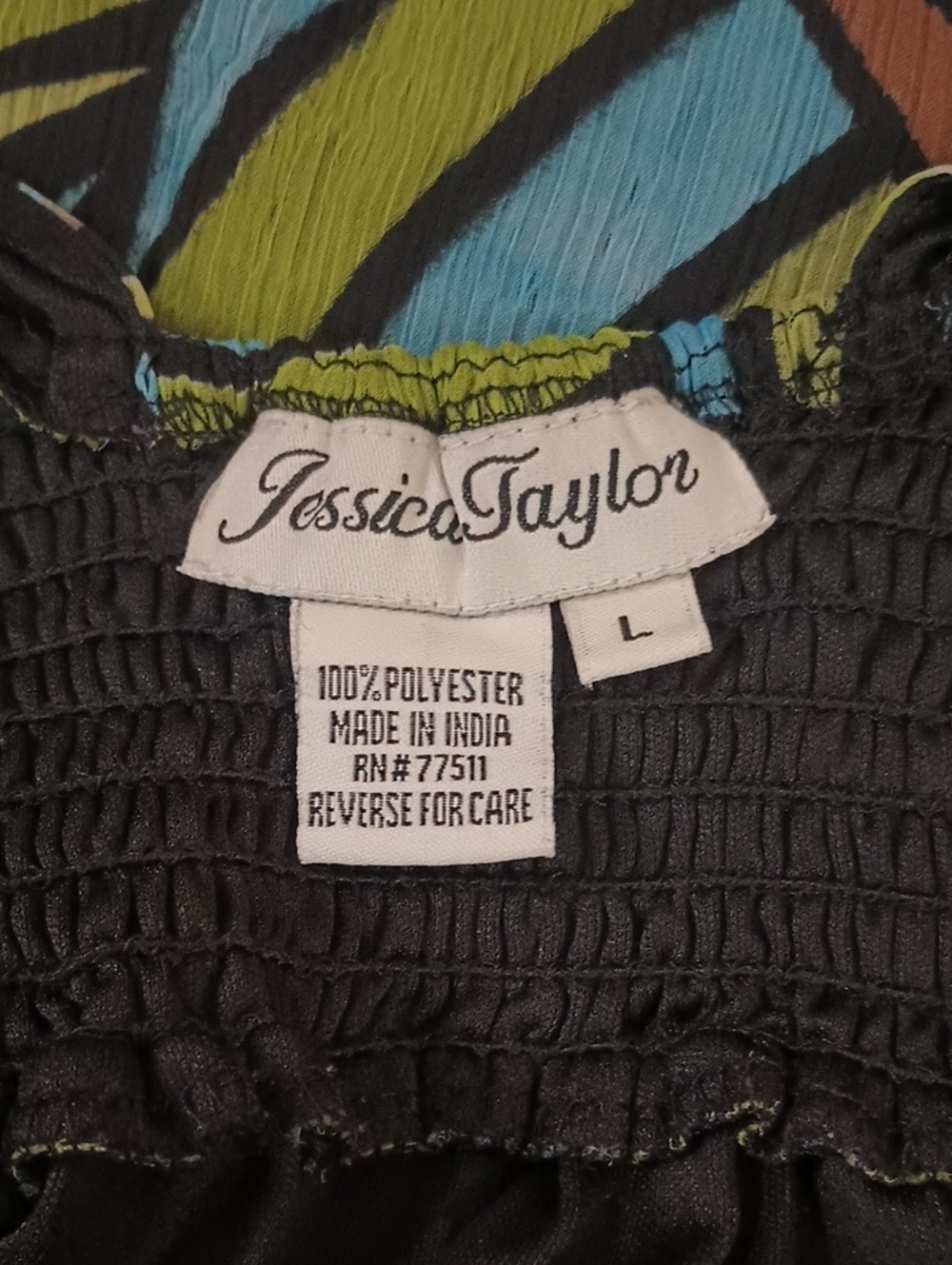 Jessica Taylor Multi-Color Sundress High Low Woman's L Spring Summer Party - Picture 11 of 11